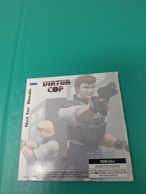 Virtua Cop (Sega Saturn, 1995) Not for Resale, Disc and Sleeve. Tested