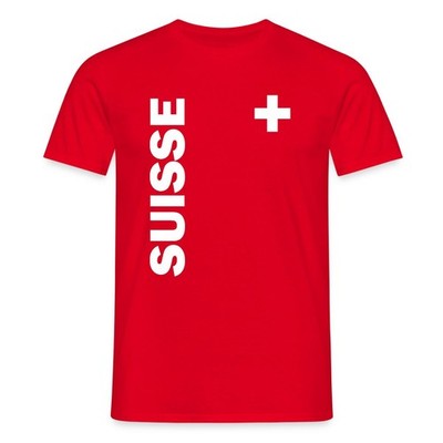 Suisse Schweiz Landesflagge Trikot Männer T-Shirt