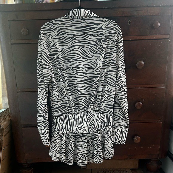 Lioness Revolve girls girls girls Button Zebra Animal Mini Dress Medium NWT