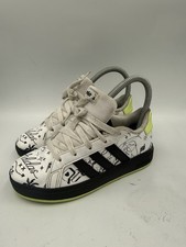 Adidas Grand Court Kids Tennis Shoes Size 13 Black White Graphics Drawings