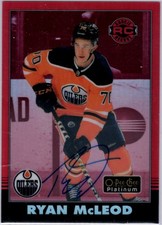 2020-21 O-PEE-CHEE  Ryan McLeod Platinum Red Rainbow Rookie Auto