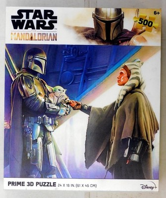 Star Wars The Mandalorian 500pc Prime 3D 24x18'' Puzzle Ahsoka Tano Grogu