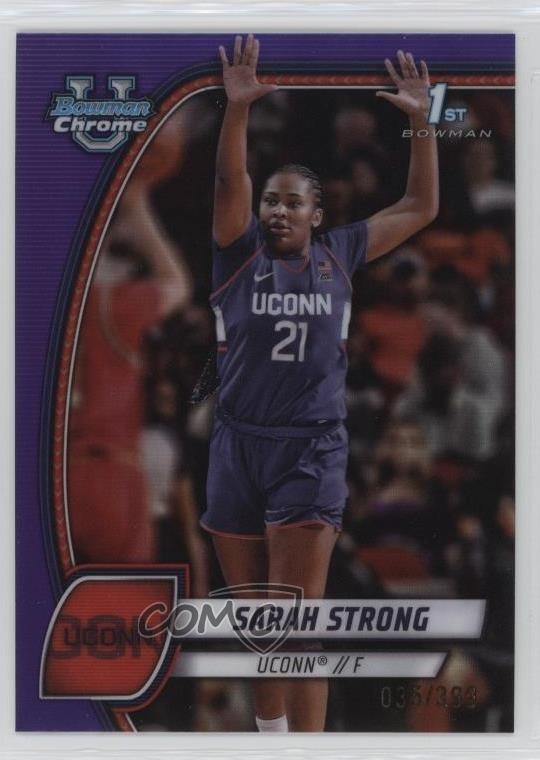 2024-25 Bowman U Chrome Purple Refractor 35/399 Sarah Strong #62 1g37