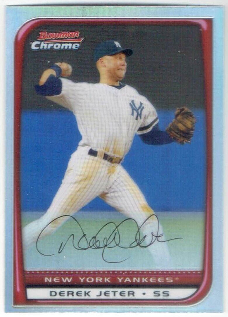 2008 Topps Bowman Chrome Silver Refractor DEREK JETER #181 New York Yankees