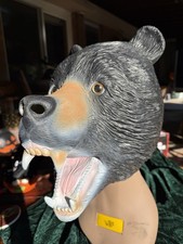 Awesome Halloween Black Bear Full Head Mask GREAT QUALITY