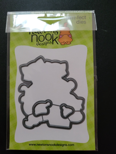 NEWTON'S NOOK Christmas Kittens Clear Stamp & Framelits Die Set Holiday - Picture 3 of 3