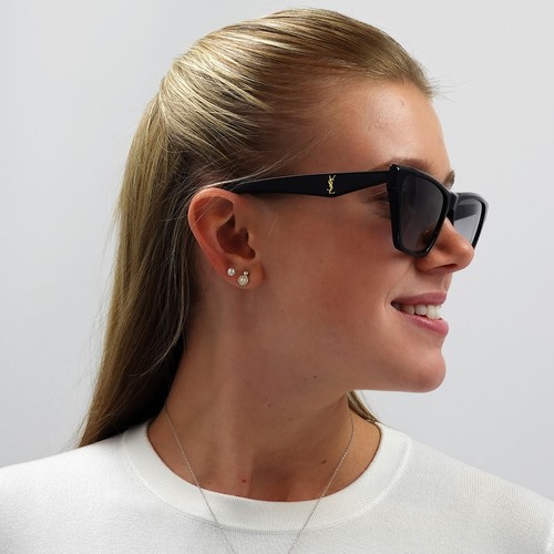 Saint Laurent Sonnenbrille SL M103 001 Schwarz Grau Farbverlauf - Bild 5 von 8
