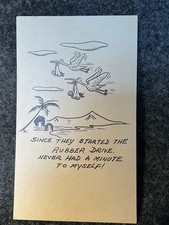 WWII * Highly Suggestive * Comic Humorous Postcard US Army WW2 *Photo Bad Light