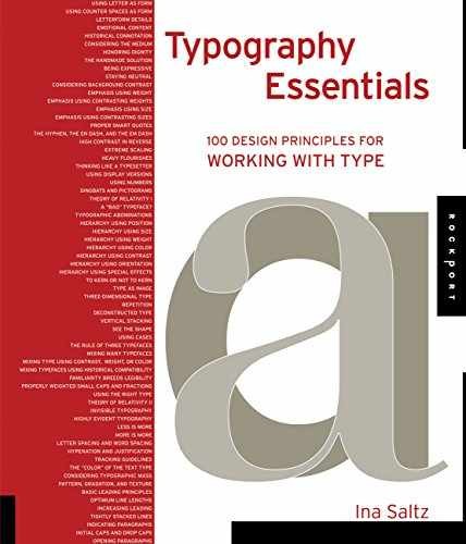 Typography Essentials: 100 Design Principles - Hardcover, by Saltz Ina - Good