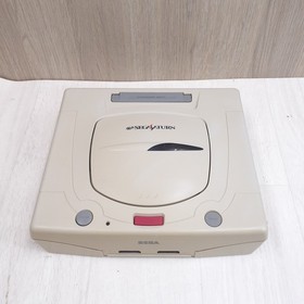 SEGA SATURN CONSOLE JAPAN WHITE Bundle with 2 Controllers & 6 Games Tested