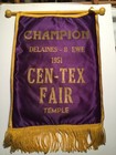1951 TEMPLE TEXAS CEN-TEX FAIR CHAMPION DELAINES - B EWE BANNER  RIBBON RARE — photo 1