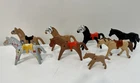 Playmobil Horse Lot of 8 Vintage & Modern Spotted Horses VTG Geobra Accessories