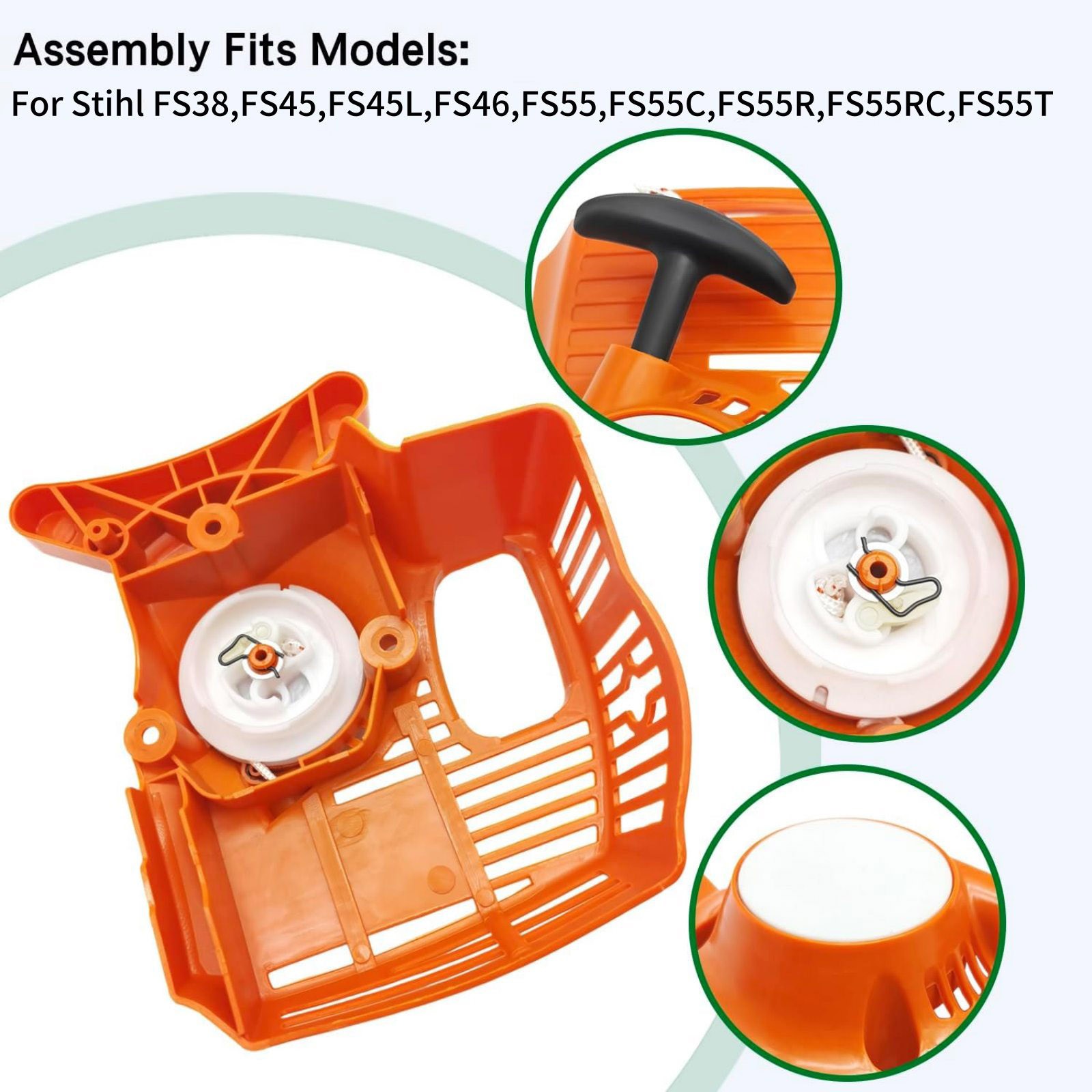 For Stihl String Trimmer Recoil Starter 4140-190-4009 FS55 Direct Replacement