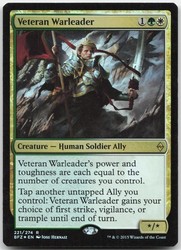 Veteran Warleader #221 Foil Battle for Zendikar (BFZ) MTG