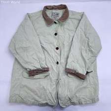 L.L. Bean Women's Adirondack Barn Coat Jacket Sage Green Corduroy Sz 2X