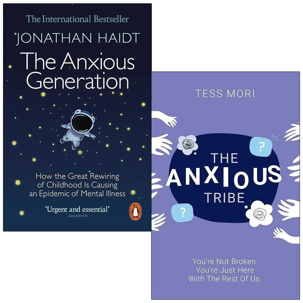 Anxious Tribe Tess Mori ,AnxiousGeneration Jonathan Haidt 2 Books Collection Set
