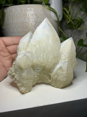 2 Lb 6.35 Oz Druzy Candle Quartz  Specimen