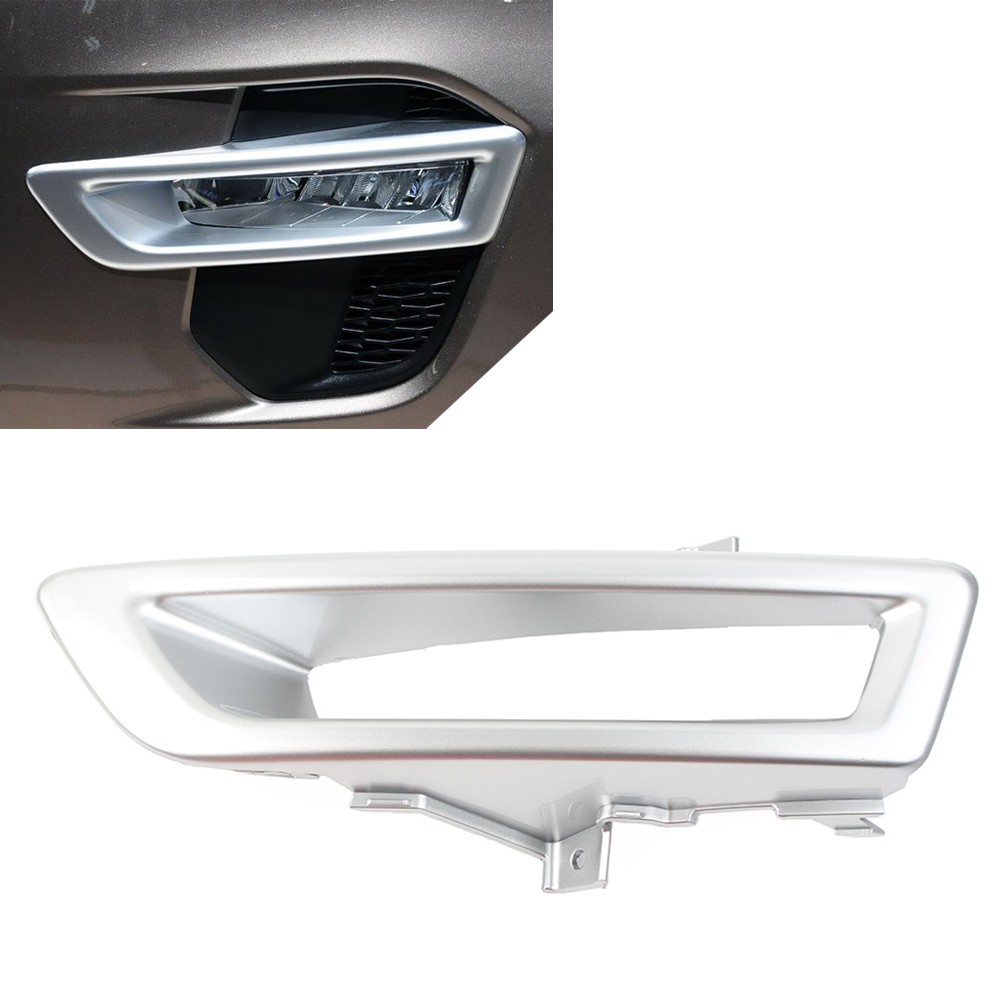 Front Bumper Fog Light Cover Trim Silver For Land Rover Discovery Sport 2015-18