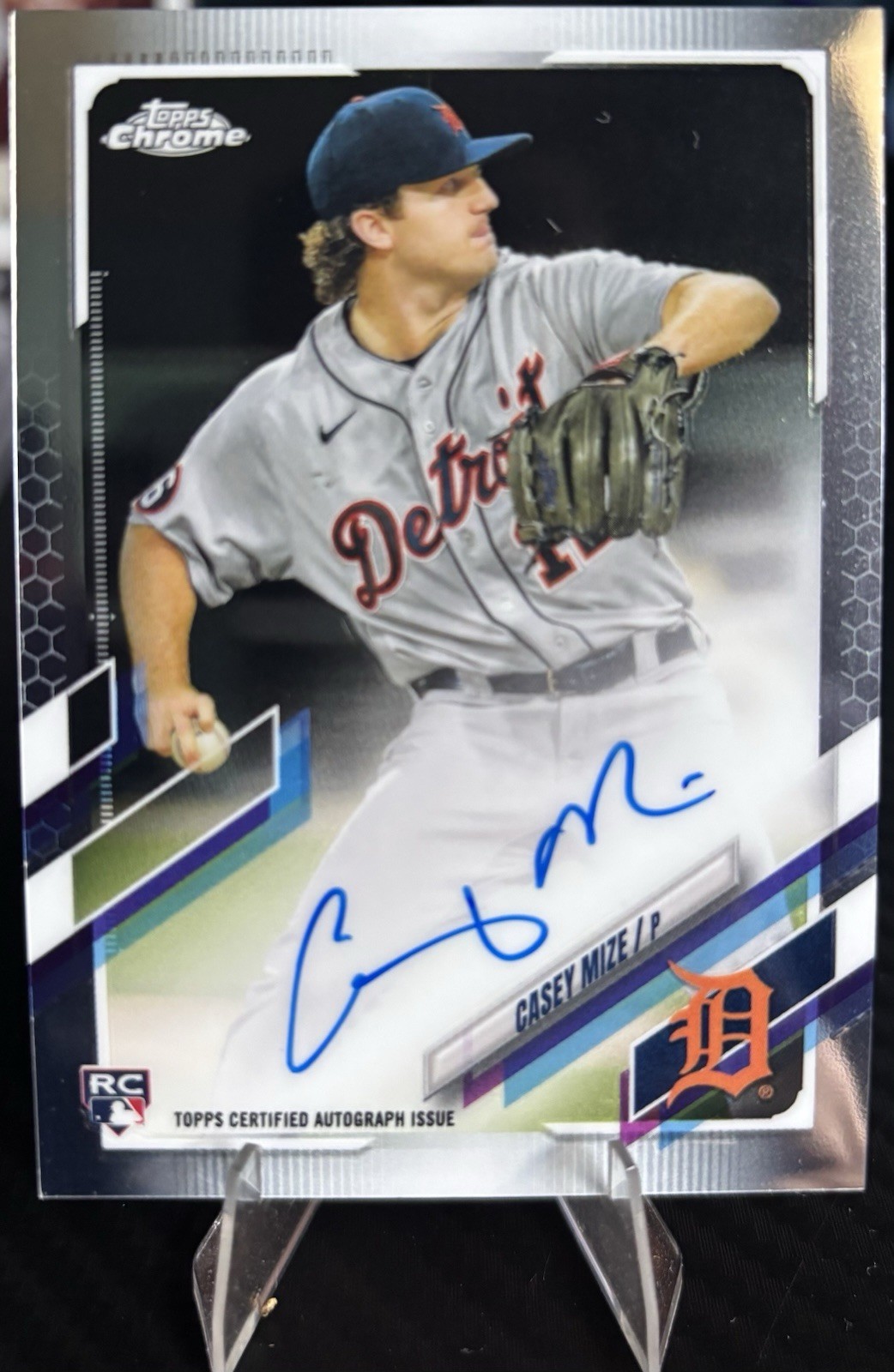 2021 Topps Chrome - Rookie Autographs Casey Mize #RA-CM (AU, RC)