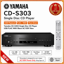 Yamaha CD-S303 Single Disc CD Player USB FLAC WAV Black Japan AC100V New
