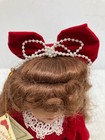 Collector's Choice By Dandee 12" Porcelain Doll In Red Velvet Dress — photo 5