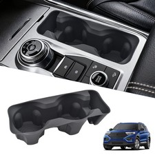 For Ford Explorer 2020-2024 Accessories Black Center Console Silicone Cup Holder