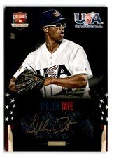 2014 Dillon Tate Panini USA Baseball Rookie Gold Auto 20/49 - Toronto Blue Jays