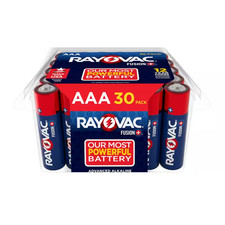 Rayovac AAA Fusion Alkaline Batteries 30-Pack 