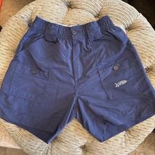 Aftco Boys Youth Original Fishing Short Navy Size 26 10-12 Years