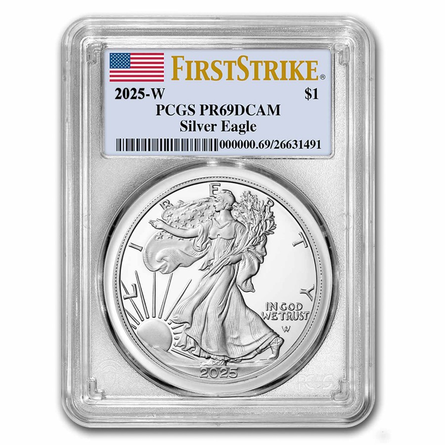 2025-W 1 oz Proof Silver Eagle PR-69 PCGS (FirstStrike®) | eBay