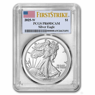 2025-W 1 oz Proof Silver Eagle PR-69 PCGS (FirstStrike®) | eBay