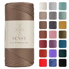 2mm x 251 Yards Mink Polyester Macrame Cord Crochet Polypropylene Rope Craft