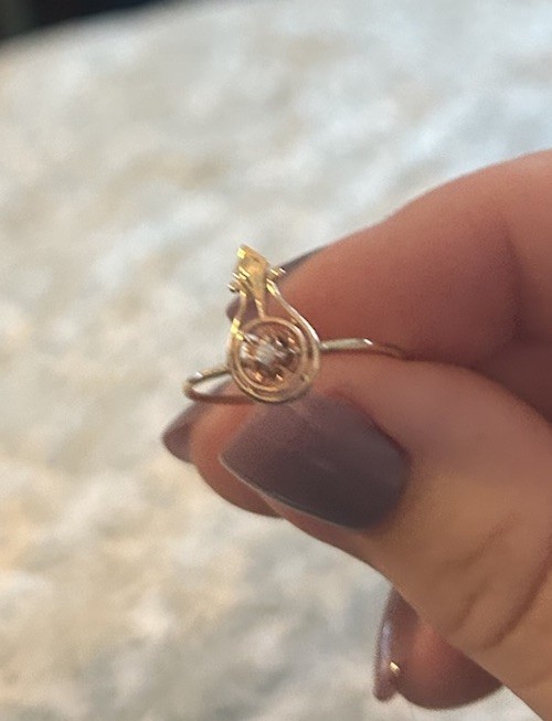 Diamond Stick Pin Conversion Ring - image 3