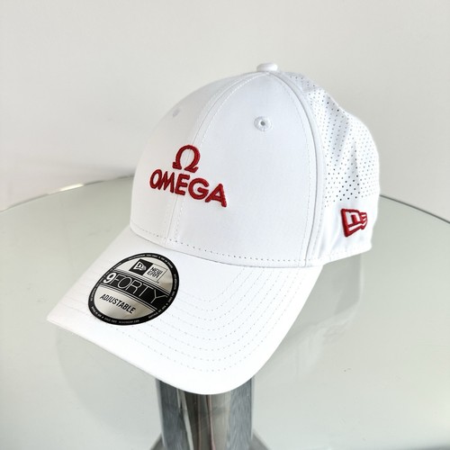 Omega New Era Baseball Cap BNWT White Adjustable 9FORTY Watches Hat VIP Gifts