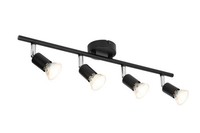 Mylight Led Deckenstrahler 4Er Spot 50 X 16 Cm Schwarz Warmweiß Spot