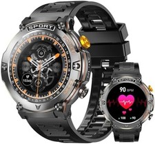 Military Smart Watch for Men Call Receive/Dial Rugged Tactical Fitness Tracker