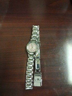 Citizen Lady Ladies Eco-Drive Pink Dial Stainless Steel Watch FE1241-71Z Used