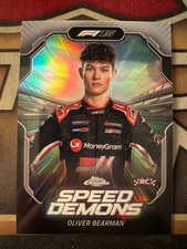 Oliver Bearman 2025 Topps Chrome F1 Speed Demons RC Insert #SD-8