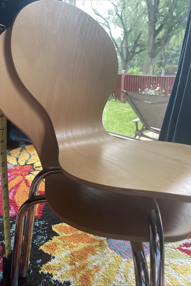 Juego de 2 sillas danesas Mid-Century modernas estilo Arne Jacobsen serie 7  Foto 2 de 4