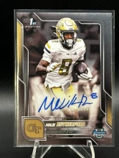 2025 Bowman Chrome U Malik Rutherford 1st Auto Georgia Tech! Ships Fast!
