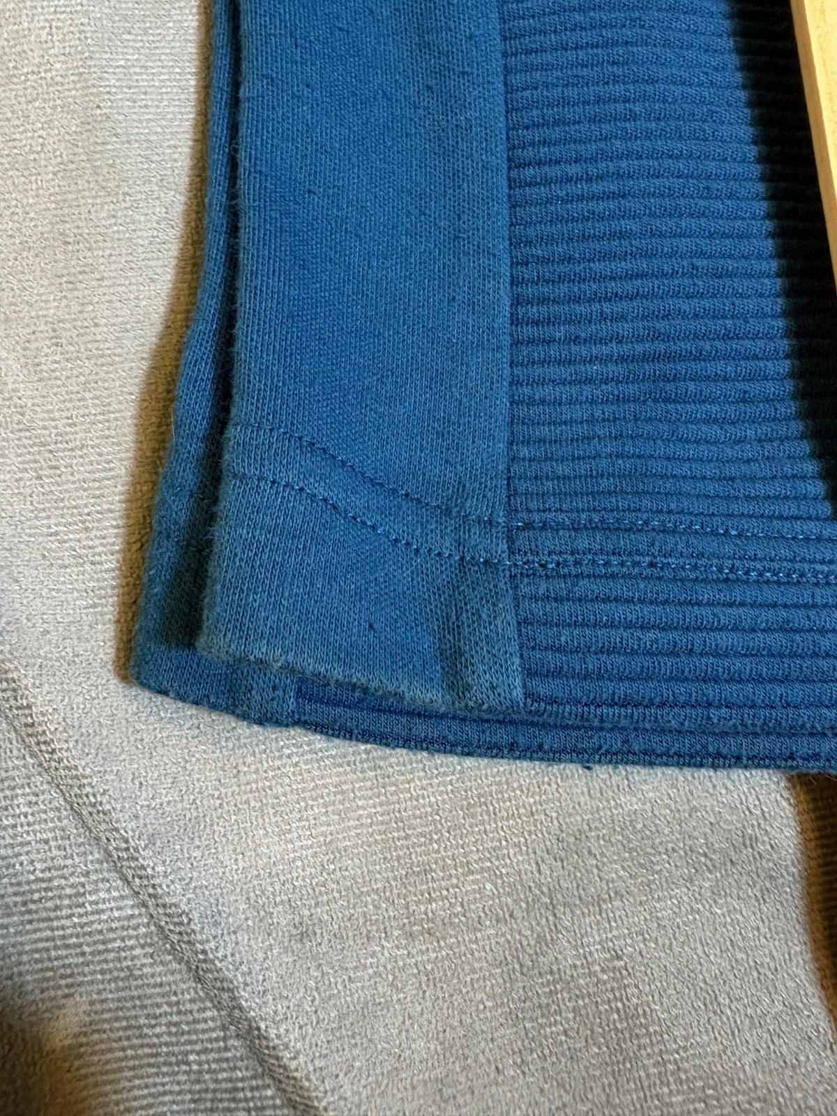 Straight Down Broadmoor Blue Pullover Womens 1/4 … - image 21