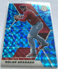 2021 Panini Mosaic Baseball Nolan Arenado St. Louis Cardinals Reactive Blue #34