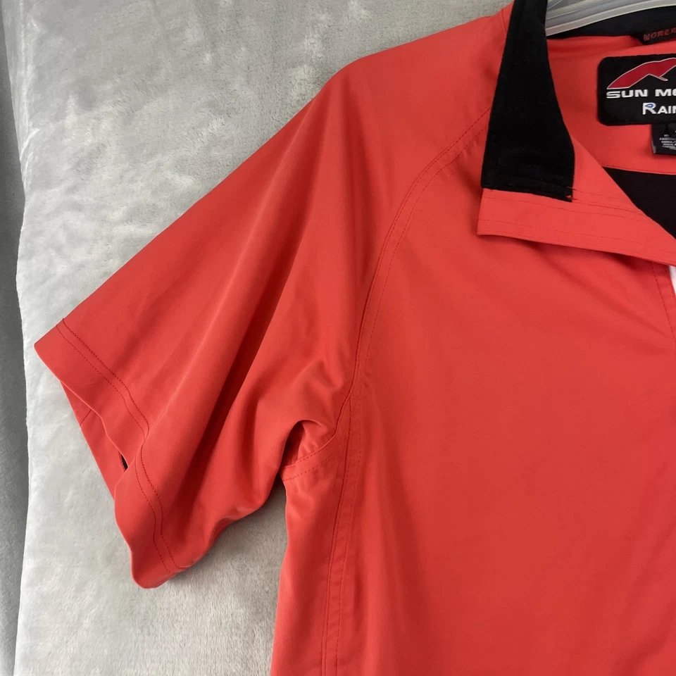 Sun Mountain Rainflex Golf Jacket Women's Size XL Red S/S Full Zip Waterproof - Image 4 of 4