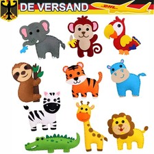 10 Stk DIY Nähset Kinder Tierformen Filz Bas...