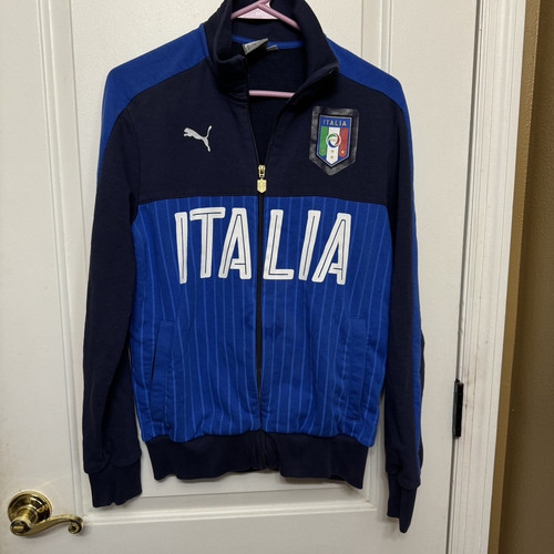 Italien Jacke 2016 Fußball National Soccer Full Zip Puma Herren Trainingsanzug Größe S - Bild 1 von 10
