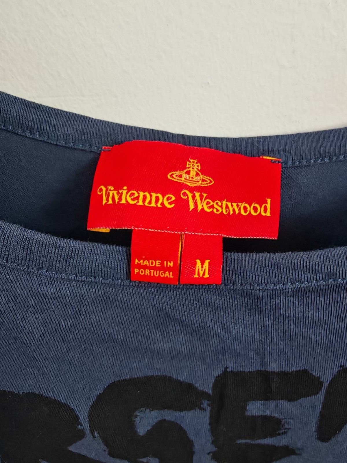 Vivienne Westwood Red Label Urgent Climate Graphic Top Navy Blue Size M Orb image 3