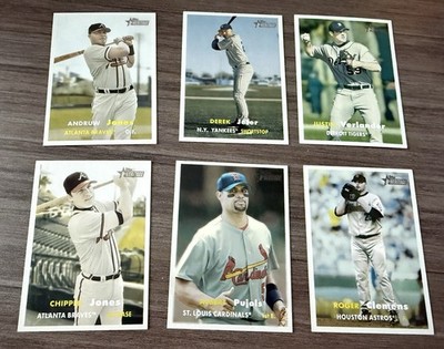 2006 Topps Heritage Baseball Complete Base Set + 5 Checklists & 10 Bonus Inserts