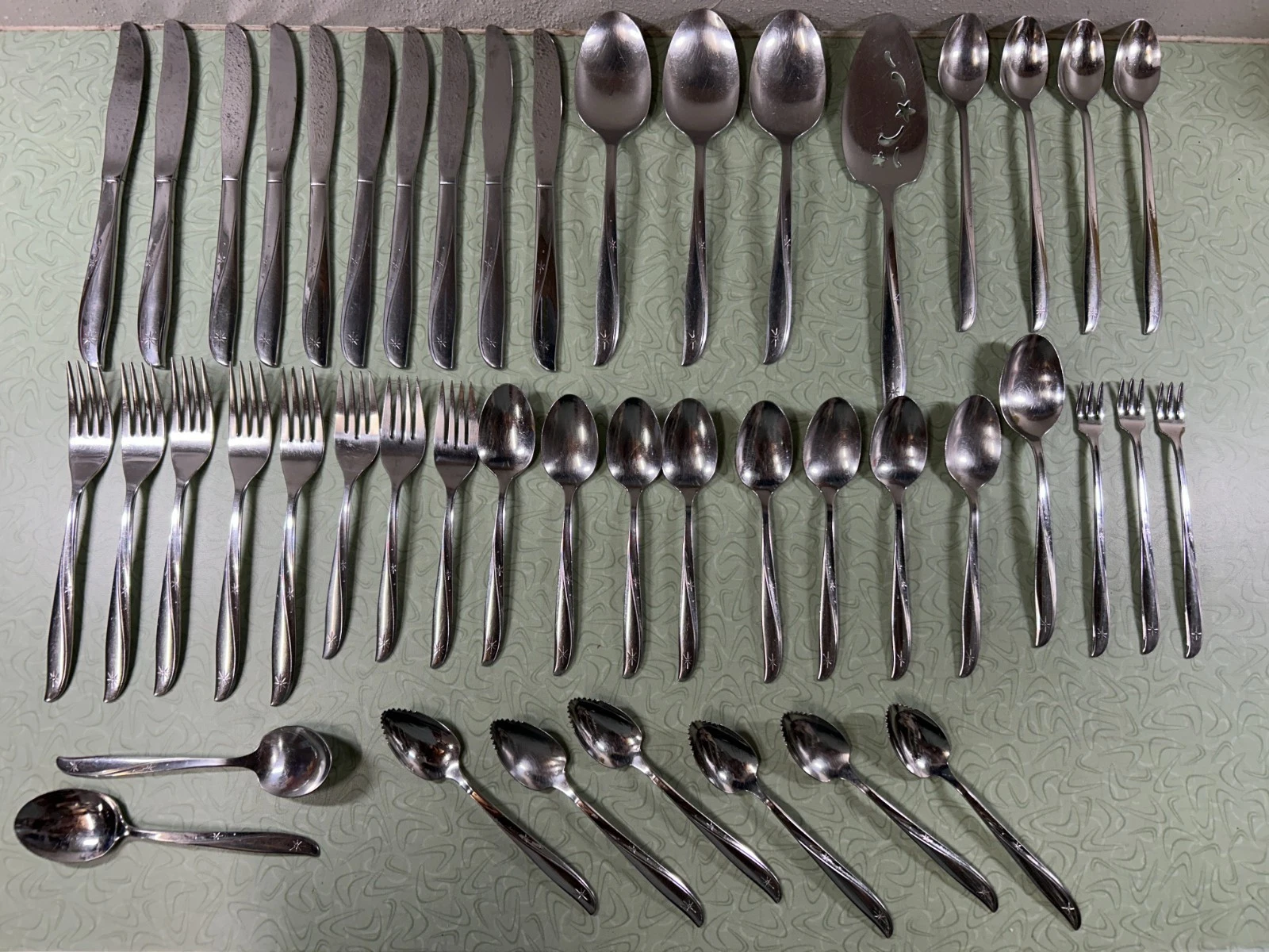 Oneida community TWIN STAR stainless steel 46 Pieces
