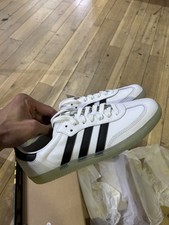 adidas gazelle silver green womens Adidas x Dill Samba Shoes - FTWR White / Core Black / Gold Metallic