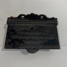 Cassaforte fiammifero autochiusura brevettata 20 dicembre 1864. D.M.&Co. Ghisa. New Haven CT